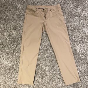 Lululemon Classic ABC khakis.